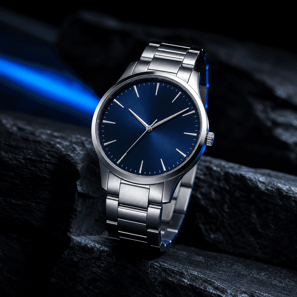 Silver wristwatch campaign